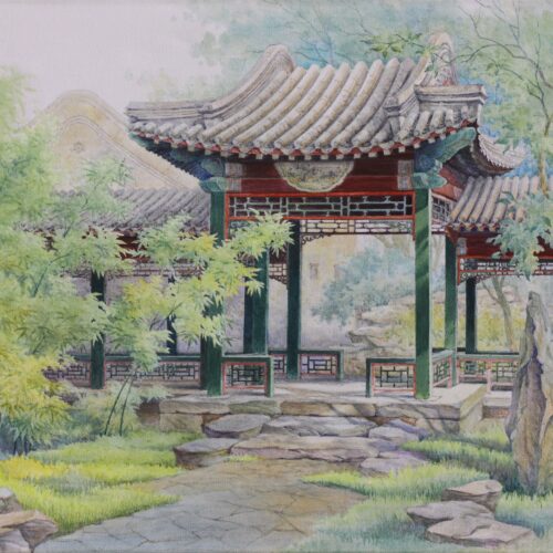 Luxuriantly Green 葱茏
Oil on canvas 布面油画
60 x 80 cm
2011